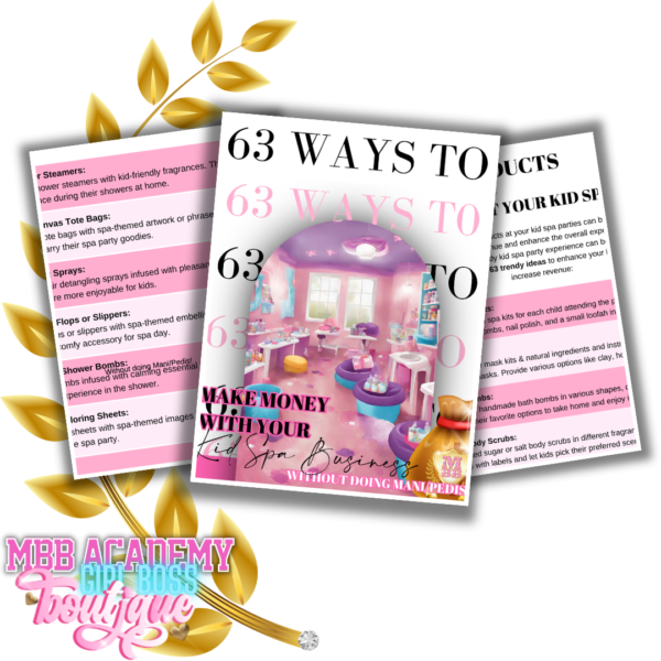 63 Ways to Make Money with your Kid Spa Business - Image 3